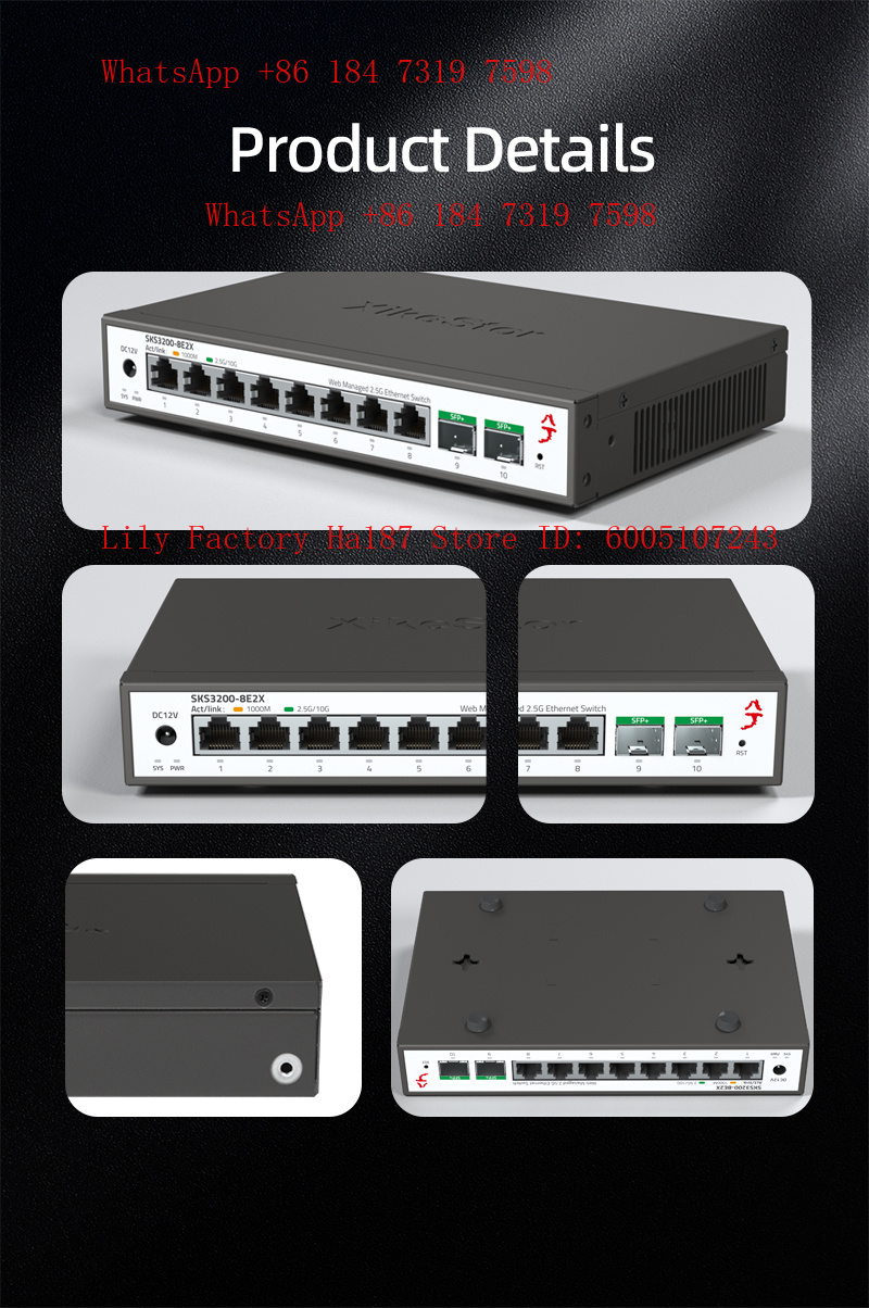 Commutateur réseau géré et non - Sfp+ 10G Managed Switch 8 Port avis et prix